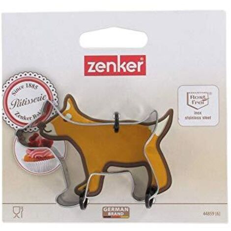 Zenker 44859 Formina Tagliabiscotti Cane, Acciaio Inox