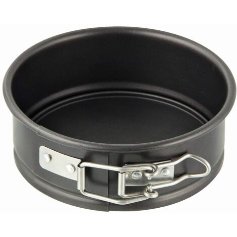 Zenker 7680 teglia apribile 12,5 cm X 4,5 cm SPECIAL - MINI, piccola teglia con fondo piatto in lamiera d'acciaio, tortiera rotonda con rivestimento antiaderente (colore nero), quantità: 1 pezzo
