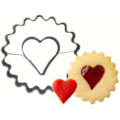 Zenker Ausstecher Linzer mit Herz Plätzchenform
