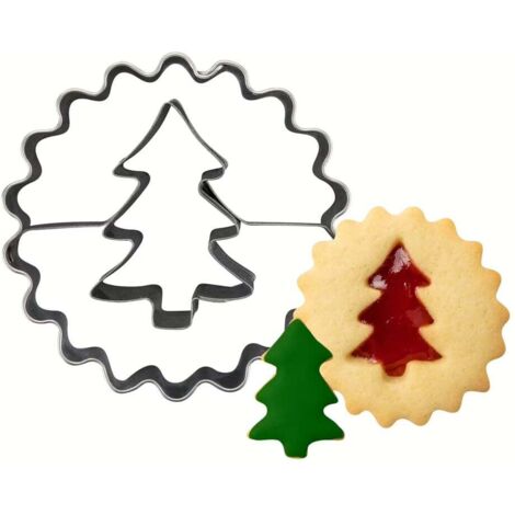 Zenker Ausstecher Linzer mit Tannenbaum Plätzchenform