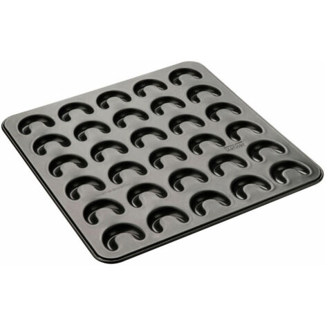 Zenker Backblech für Vanillekipferl klein 32 x 31 cm schwarz
