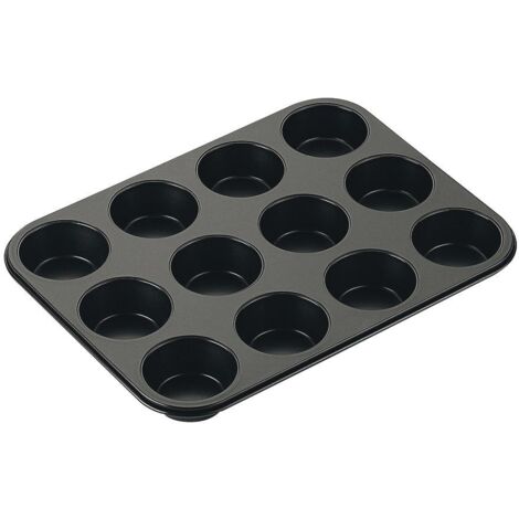 Zenker Muffinform BlackMetallic für 12 Stück 35 x 26,5 cm Küchenutensilien