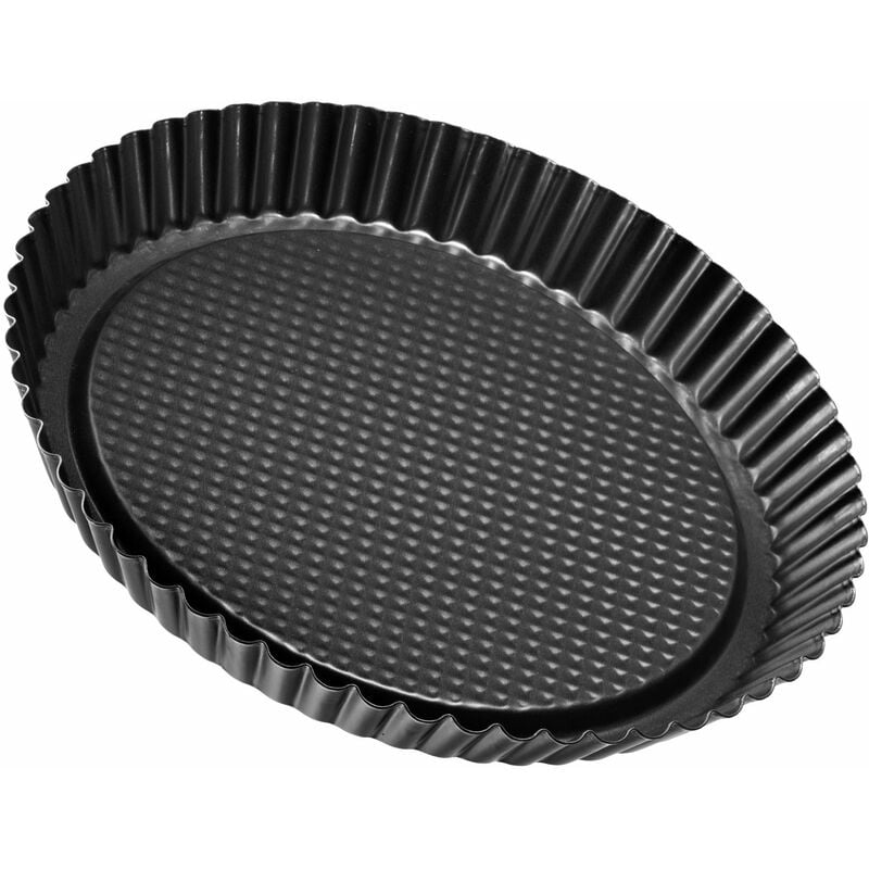 Image of Zenker - Stampo Crostata fondo a Nido d'Ape Ø28Cm, Linea Black Metallic, Rivestimento Antiaderente (Colore: Nero Metallizzato), Quantità: 1 Pezzo,