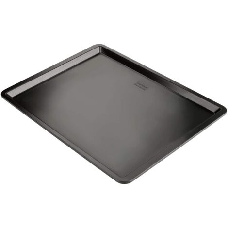 Zenker Teglia da forno per biscotti, pizza, dolci, focaccia, materiale con rivestimento antiaderente, resistente fino a 230 °C, dimensioni 42 x 32 x 2 cm
