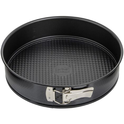 Zenker Tortiera Apribile Rotonda con Base Piatta, diametro 28 Cm, Black Metallic, Rivestimento Antiaderente (Colore: Nero Metallizzato), Quantità: 1 Pezzo