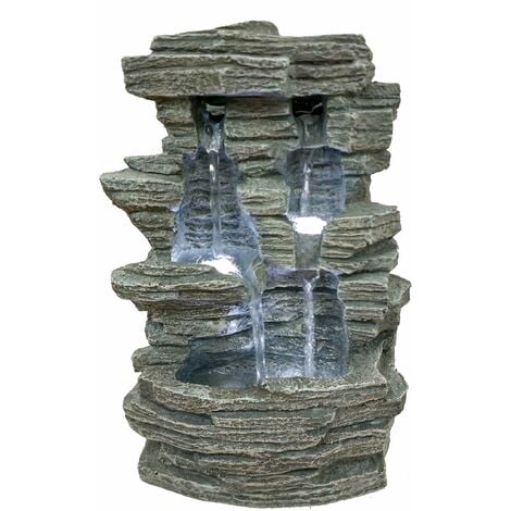 Zen'Light SCFR150 - Fontana Grand Canyon, Pietra, 19 x 16 x 28 cm, Colore: Grigio