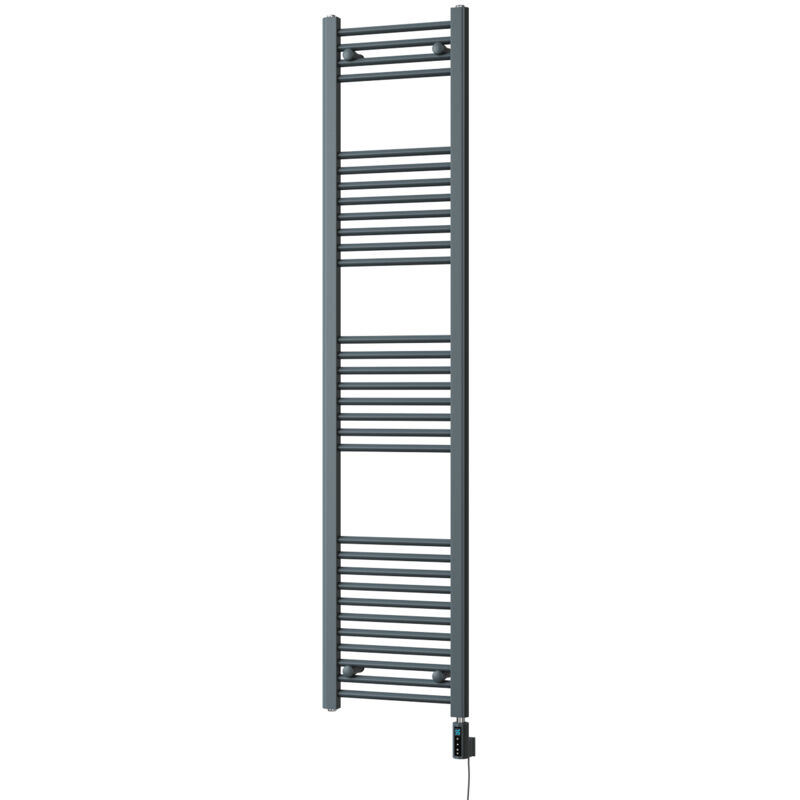 Image of Zennor - Anthracite Electric Towel Rail&hellip;