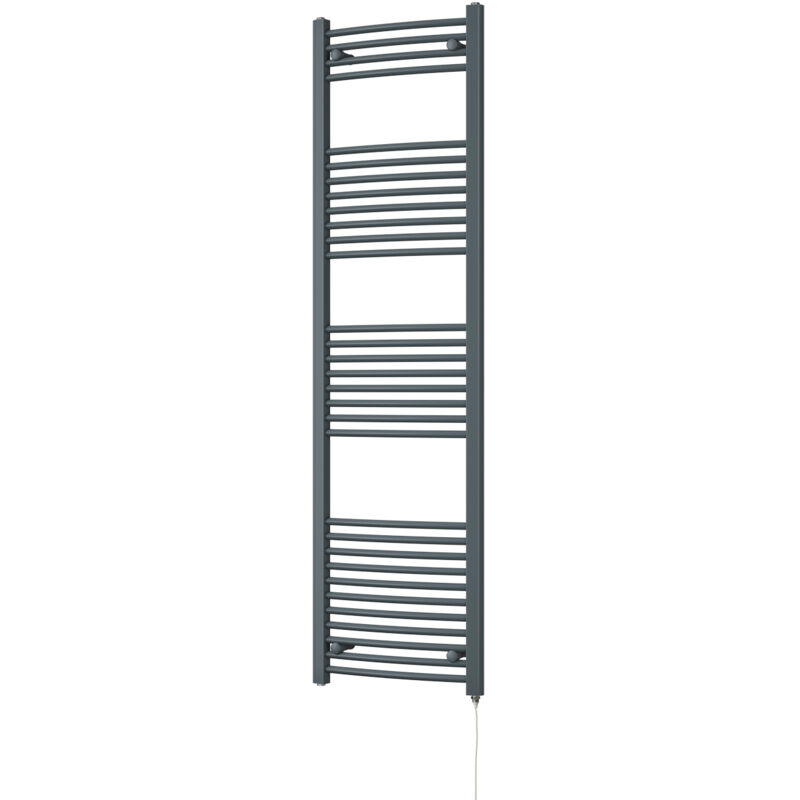 Image of Zennor - Anthracite Electric Towel Rail&hellip;