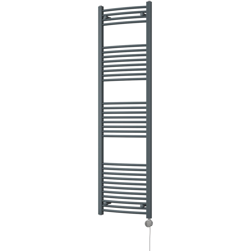 Image of Zennor - Anthracite Electric Towel Rail&hellip;