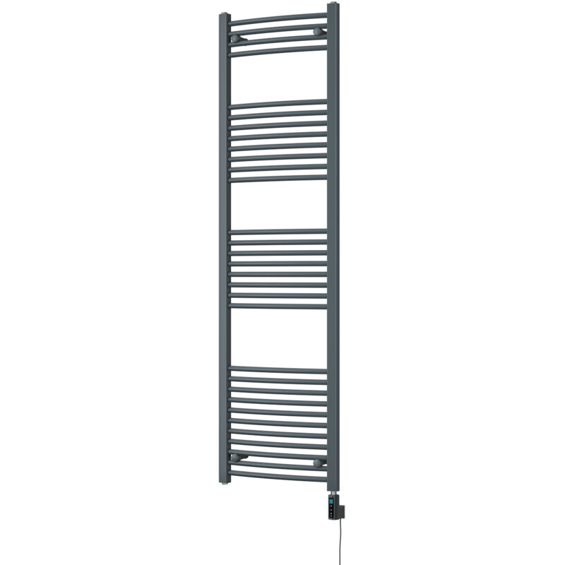 Image of Zennor - Anthracite Electric Towel Rail&hellip;