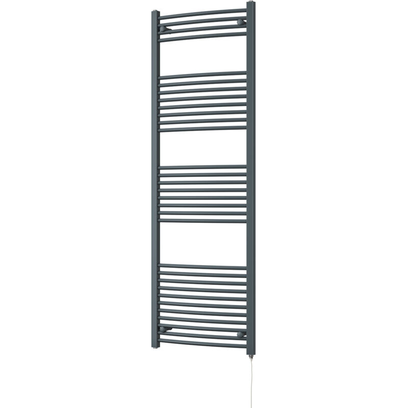 Image of Zennor - Anthracite Electric Towel Rail&hellip;