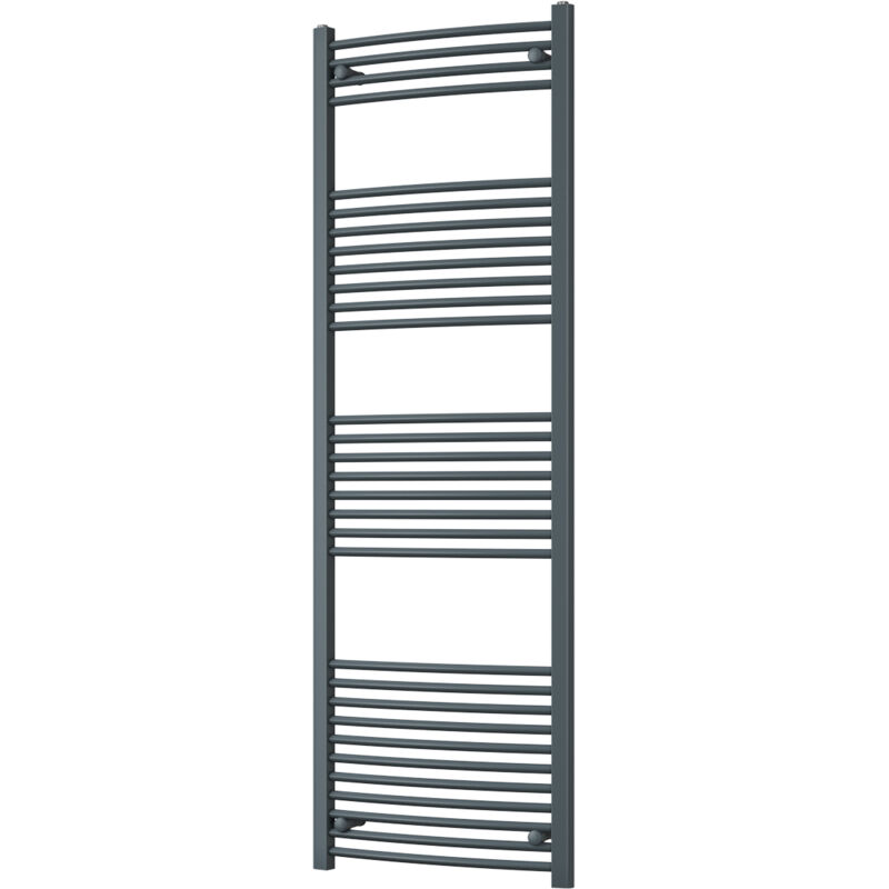 Image of Zennor - Anthracite Heated Towel Rail&hellip;