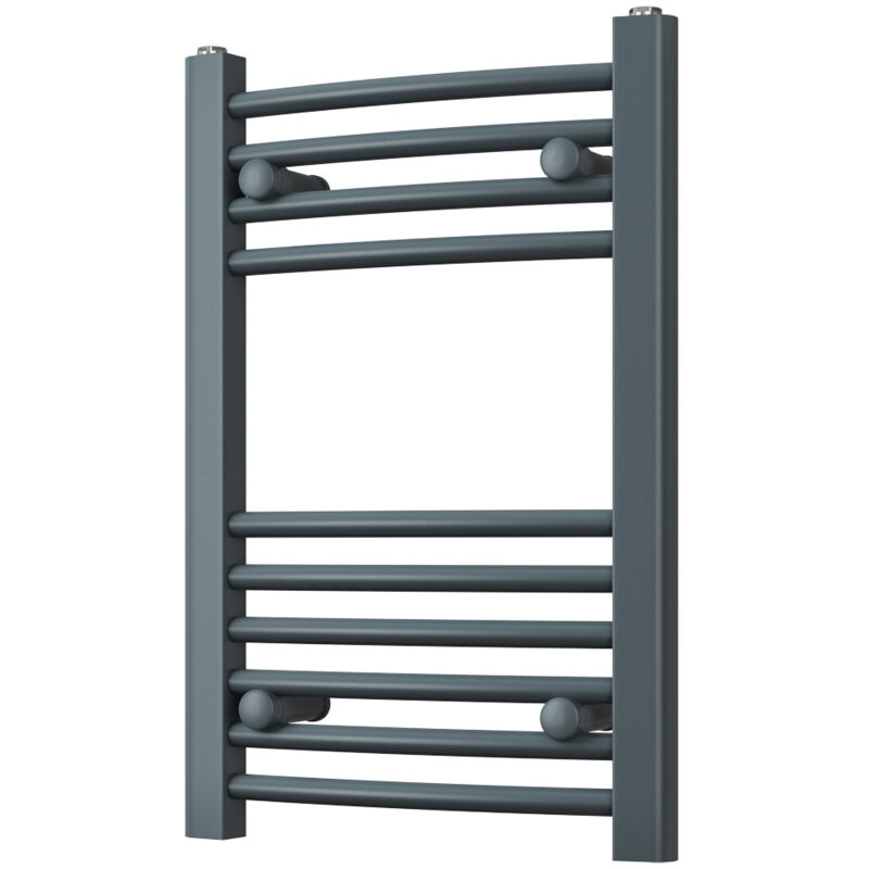 Image of Zennor - Anthracite Heated Towel Rail&hellip;