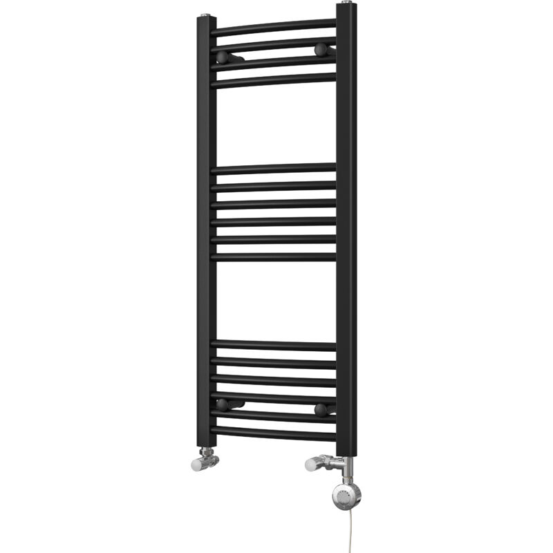 Image of Zennor - Black Dual Fuel Towel&hellip;