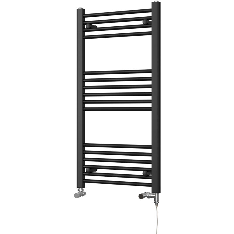Image of Zennor - Black Dual Fuel Towel&hellip;