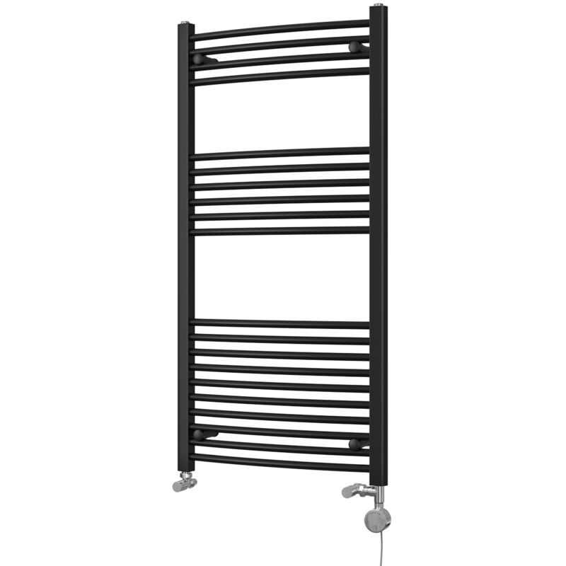 Image of Zennor - Black Dual Fuel Towel&hellip;