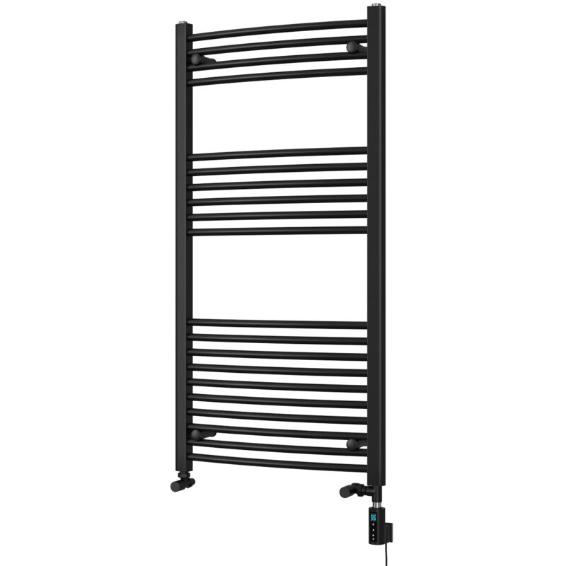 Image of Zennor - Black Dual Fuel Towel&hellip;