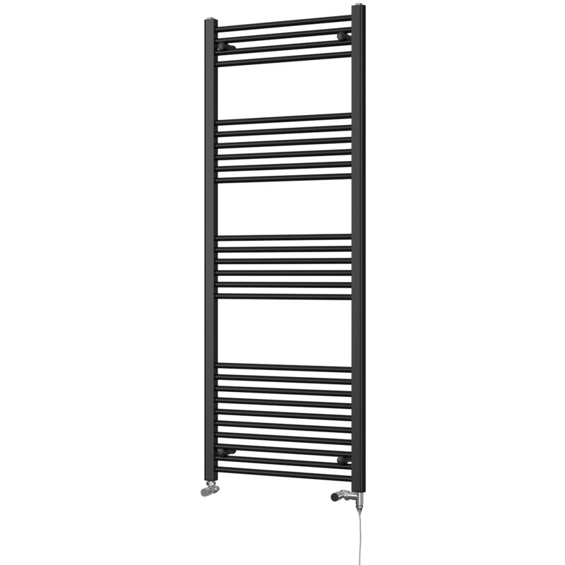 Image of Zennor - Black Dual Fuel Towel&hellip;