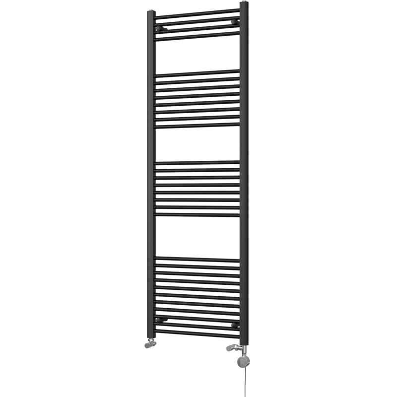 Image of Zennor - Black Dual Fuel Towel&hellip;