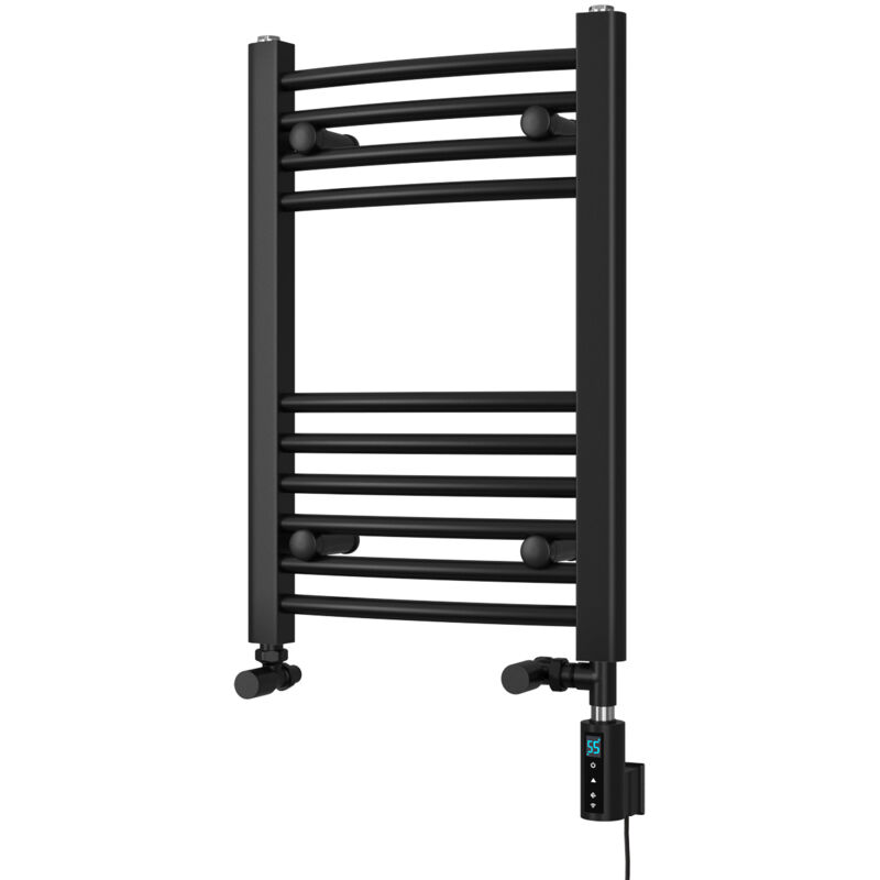 Image of Zennor - Black Dual Fuel Towel&hellip;