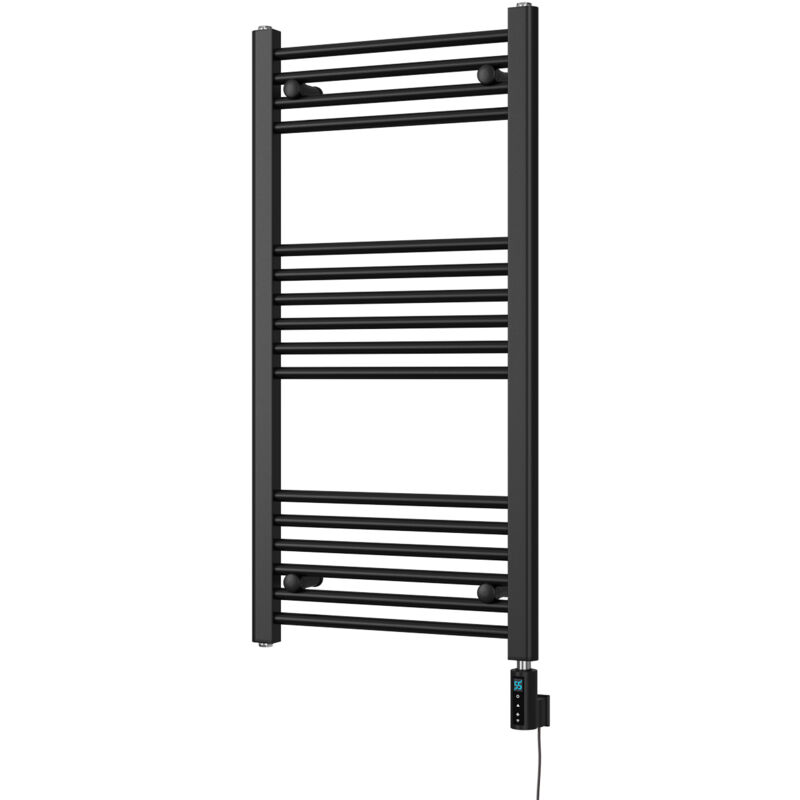 Image of Zennor - Black Electric Towel Rail&hellip;