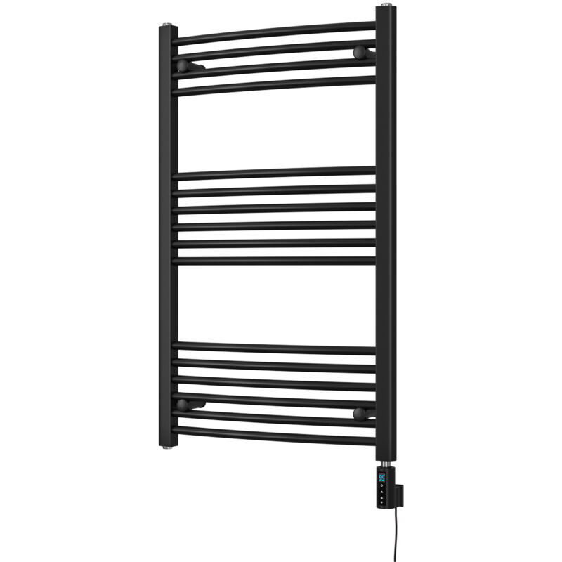 Image of Zennor - Black Electric Towel Rail&hellip;