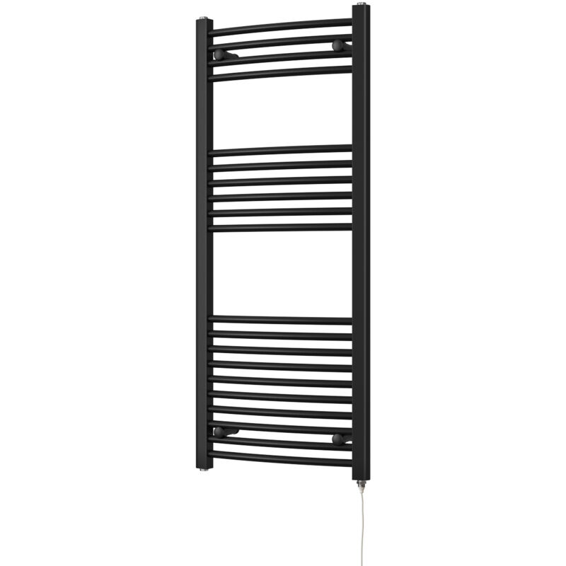 Image of Zennor - Black Electric Towel Rail&hellip;