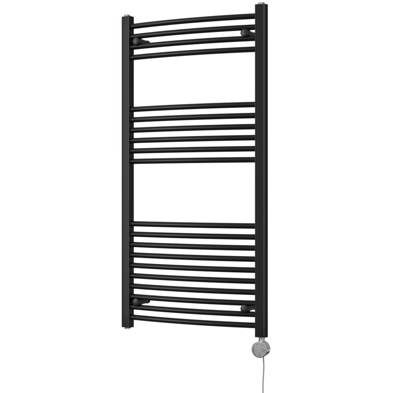 Image of Zennor - Black Electric Towel Rail&hellip;