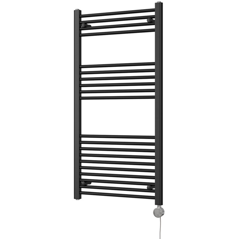 Image of Zennor - Black Electric Towel Rail&hellip;