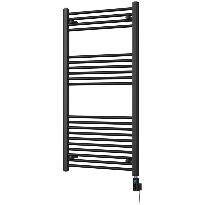 Image of Zennor - Black Electric Towel Rail&hellip;