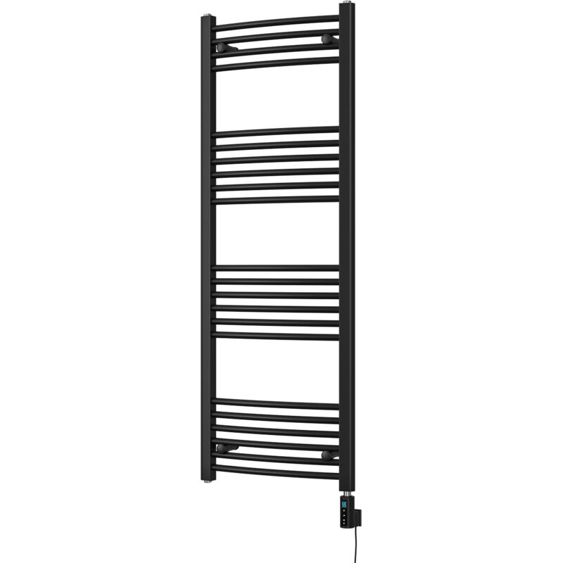 Image of Zennor - Black Electric Towel Rail&hellip;