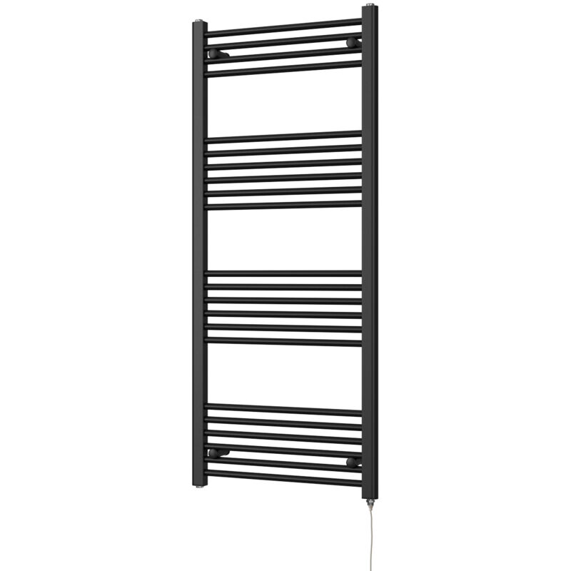 Image of Zennor - Black Electric Towel Rail&hellip;