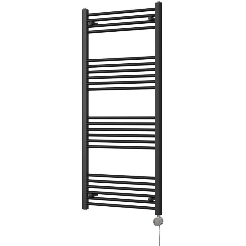 Image of Zennor - Black Electric Towel Rail&hellip;