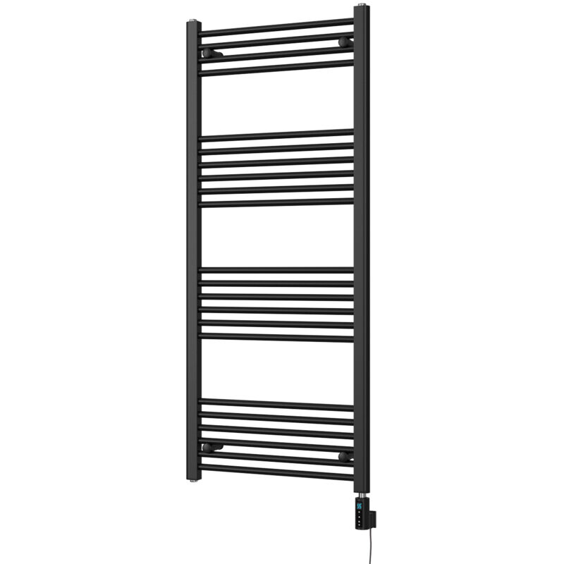 Image of Zennor - Black Electric Towel Rail&hellip;