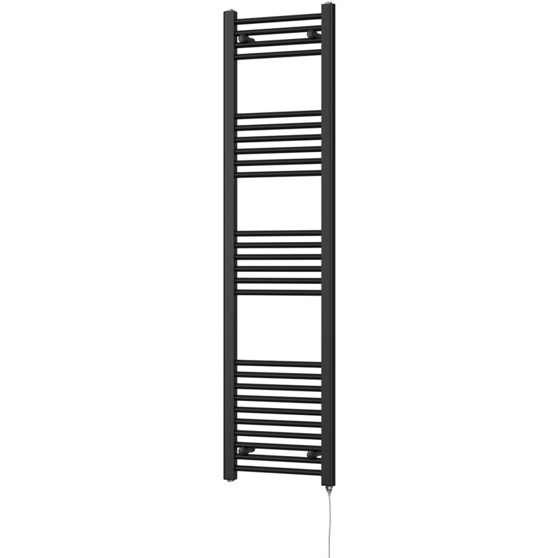Image of Zennor - Black Electric Towel Rail&hellip;