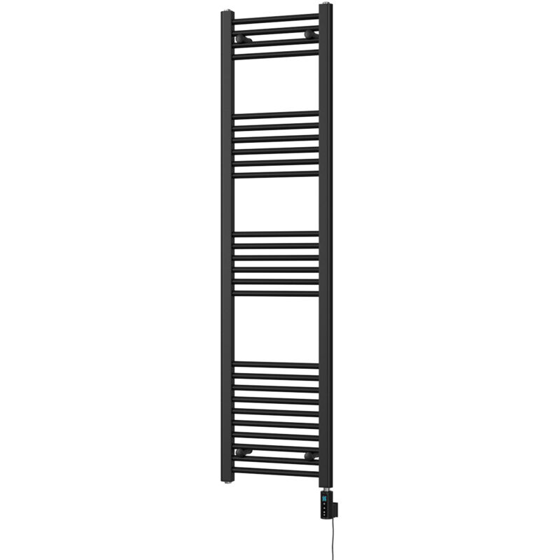 Image of Zennor - Black Electric Towel Rail&hellip;