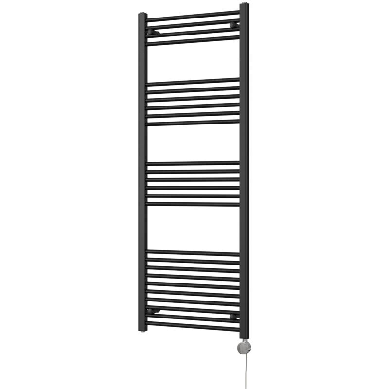 Image of Zennor - Black Electric Towel Rail&hellip;