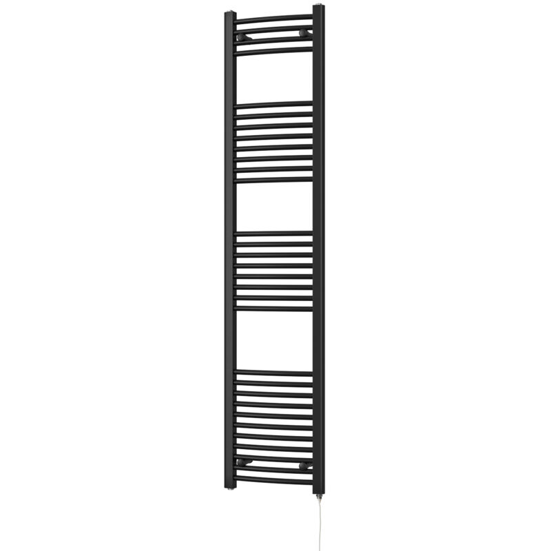 Image of Zennor - Black Electric Towel Rail&hellip;