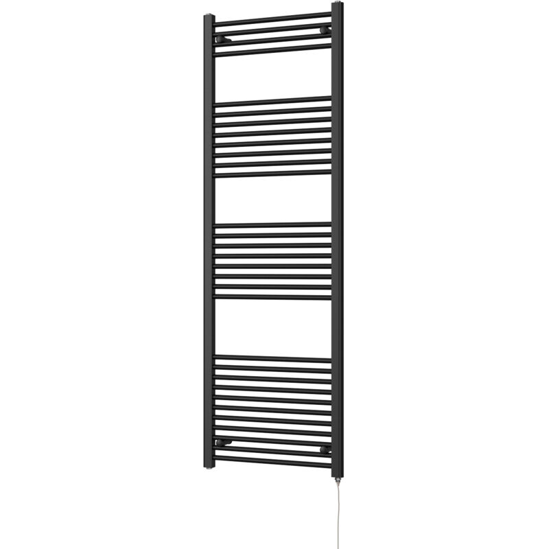 Image of Zennor - Black Electric Towel Rail&hellip;