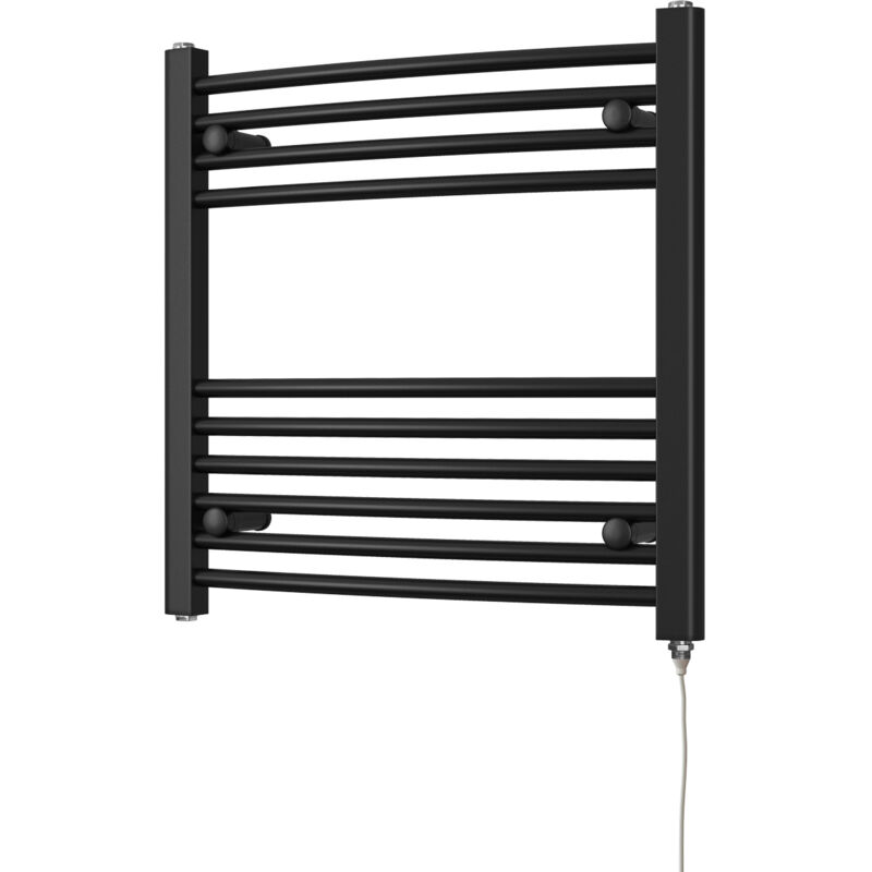 Image of Zennor - Black Electric Towel Rail&hellip;
