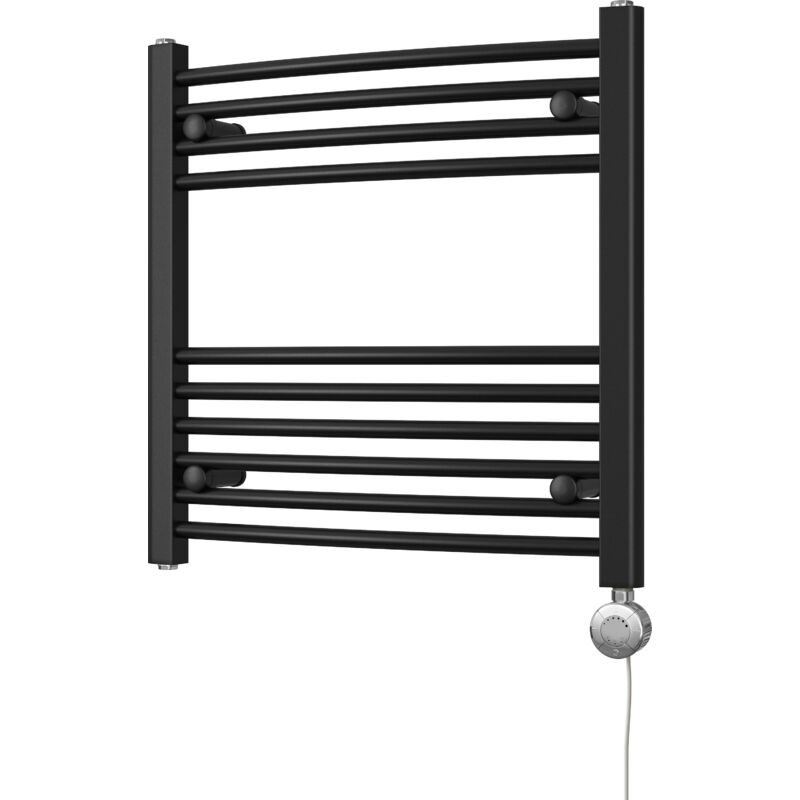 Image of Zennor - Black Electric Towel Rail&hellip;
