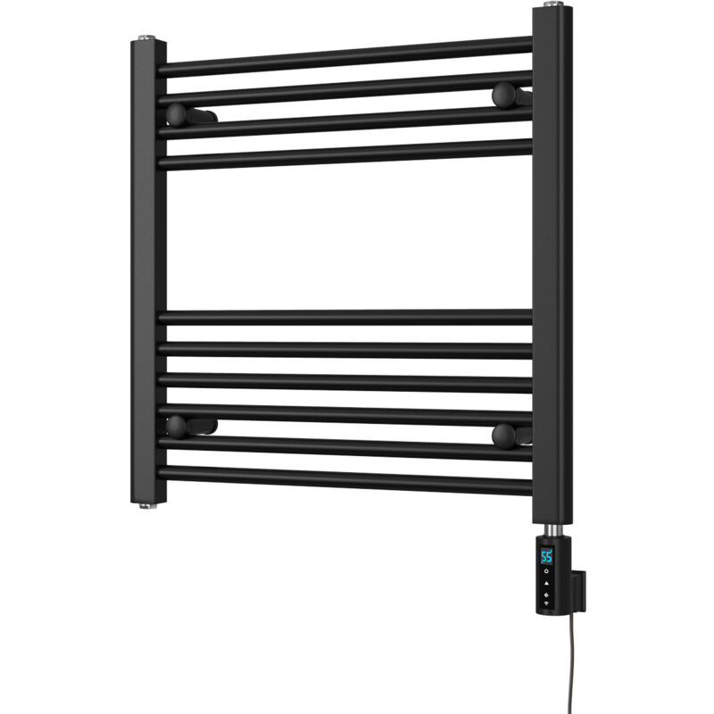 Image of Zennor - Black Electric Towel Rail&hellip;