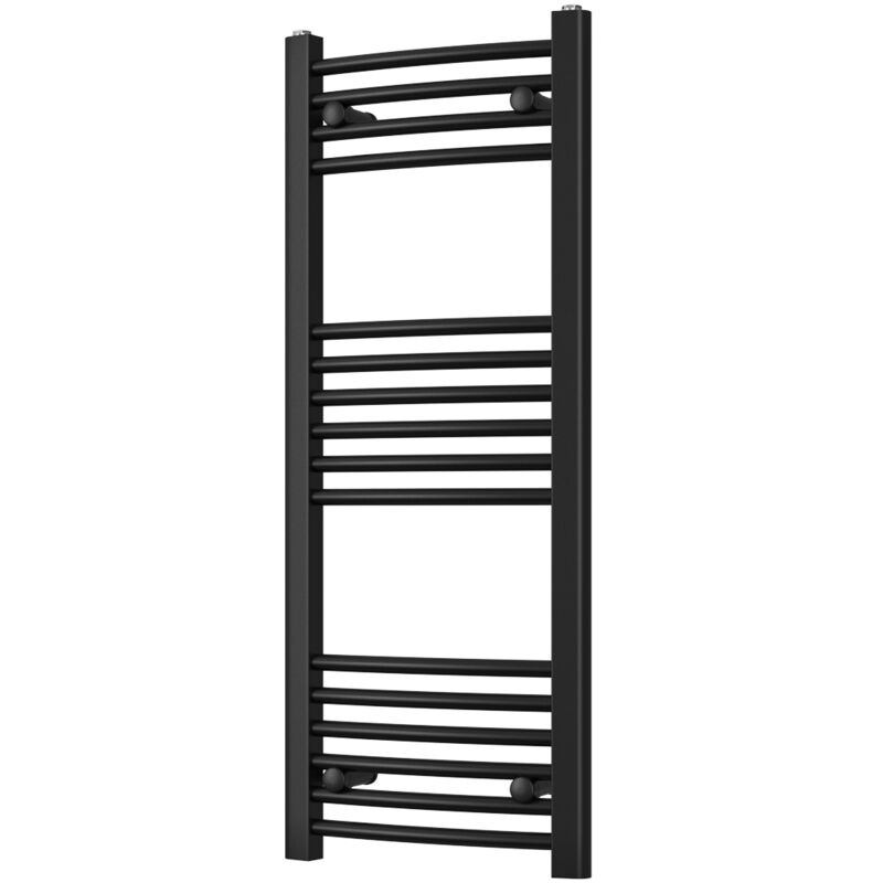 Image of Zennor - Black Heated Towel Rail&hellip;
