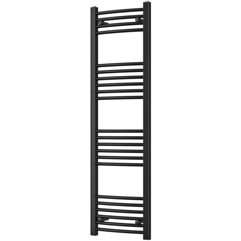 Image of Zennor - Black Heated Towel Rail&hellip;