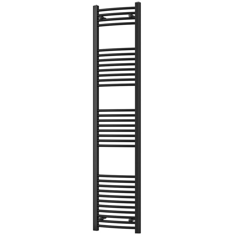 Image of Zennor - Black Heated Towel Rail&hellip;