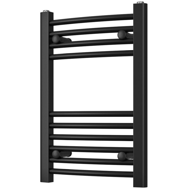 Image of Zennor - Black Heated Towel Rail&hellip;