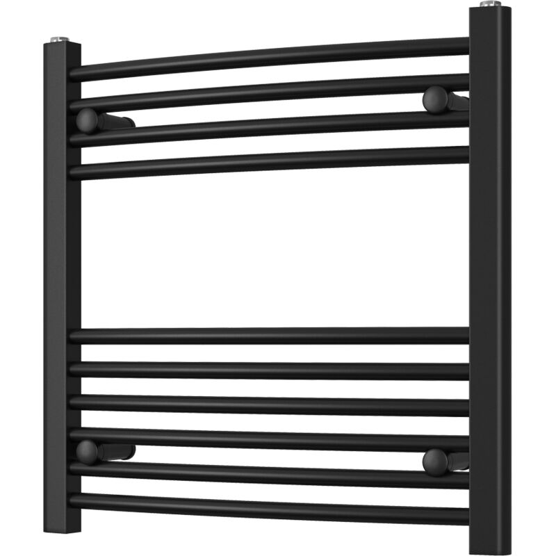 Image of Zennor - Black Heated Towel Rail&hellip;