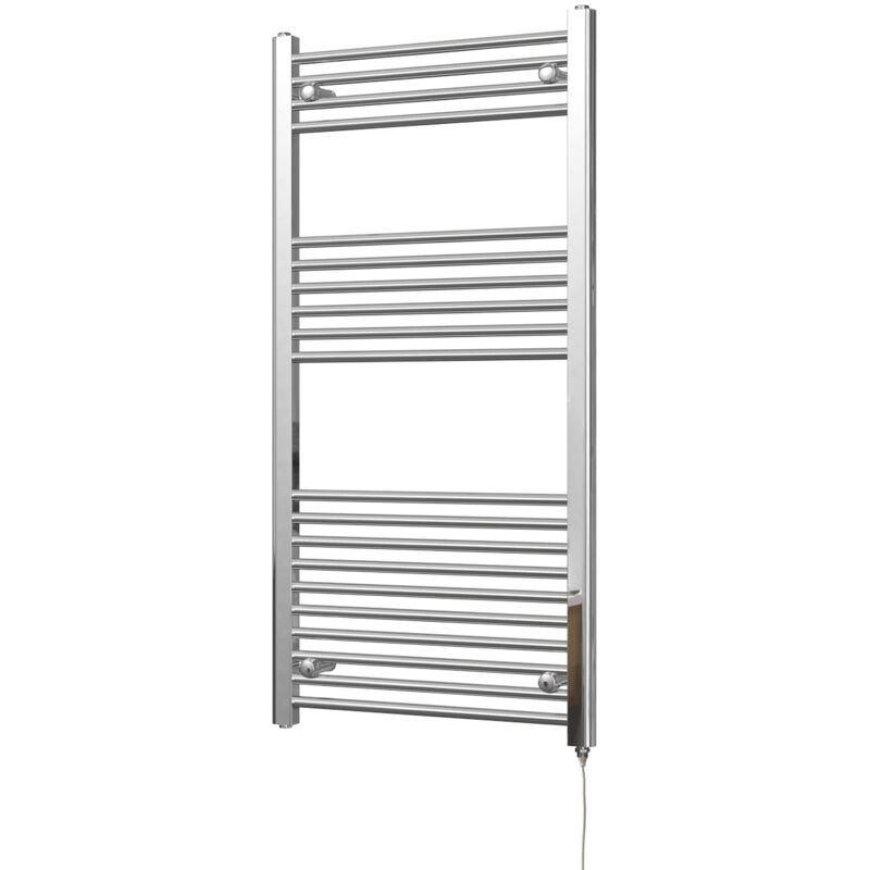 Image of Zennor - Chrome Electric Towel Rail&hellip;