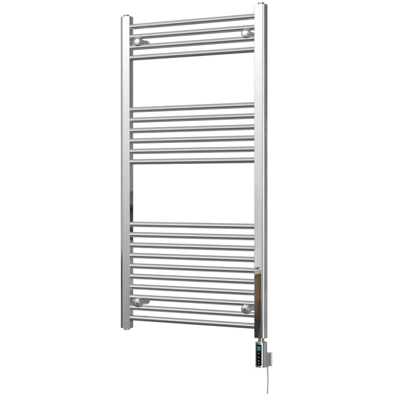 Image of Zennor - Chrome Electric Towel Rail&hellip;