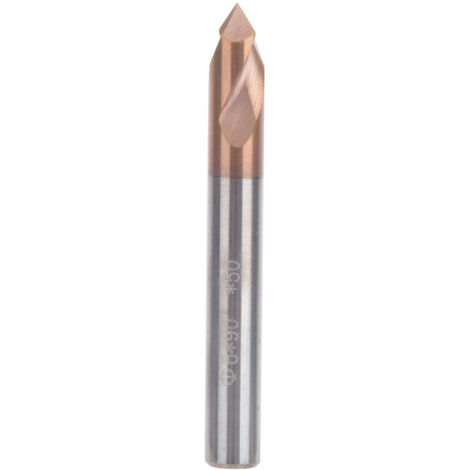 Zentrierbohrer mit Titan-Silizium-Beschichtung, 55 HRC, zum Fräsen und Drehen, 6 mm Durchmesser, 50 mm Länge, 2 Größen, 90°-Winkel